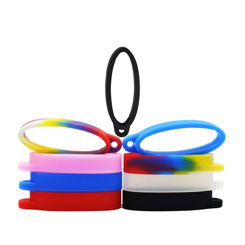 

Necklace Ring e Cig Accessories Silicone vape band 40MM diameter Silicon Rings Ego Case 510 Lanyard With Various Colors