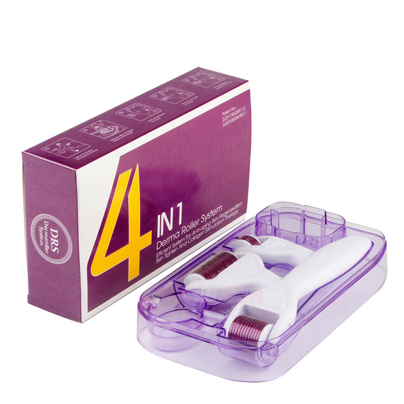 

4 in 1 Microneedle Roller Kit 1200/720/300 needles Set Face and Body Skin Care Tool