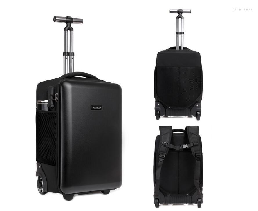 

Suitcases Women Travel Trolley Bag Luggage Suitcase Business Unisex Carry On Hand Wheels Rolling Backpack Baggage