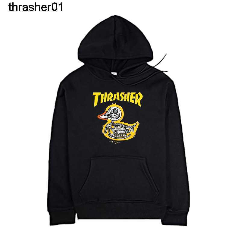 Sweat-shirts de créateurs de sweat de créateurs pour hommes à sweat de mode thrasher Nouveau sweat à sweat de couleur solide à manches longues à