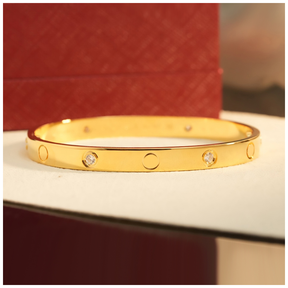 Love Bracelet Carti Bracelets Gold Color Bangle Pretty Braclets Manner Armband Bangles Mama Braclet Pulsera Plata Bracciale Uomo Acciaio E Oro Bracc
