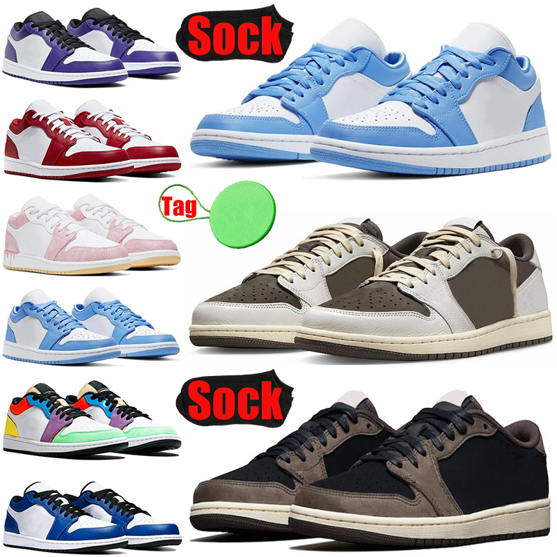 

jumpman 1 1s lows basketball shoes for mens womens low Reverse Mocha Fragment UNC Shadow Bred True Blue Gym Red men trainers sports sneakers runners top, #47 paint drip 36-40