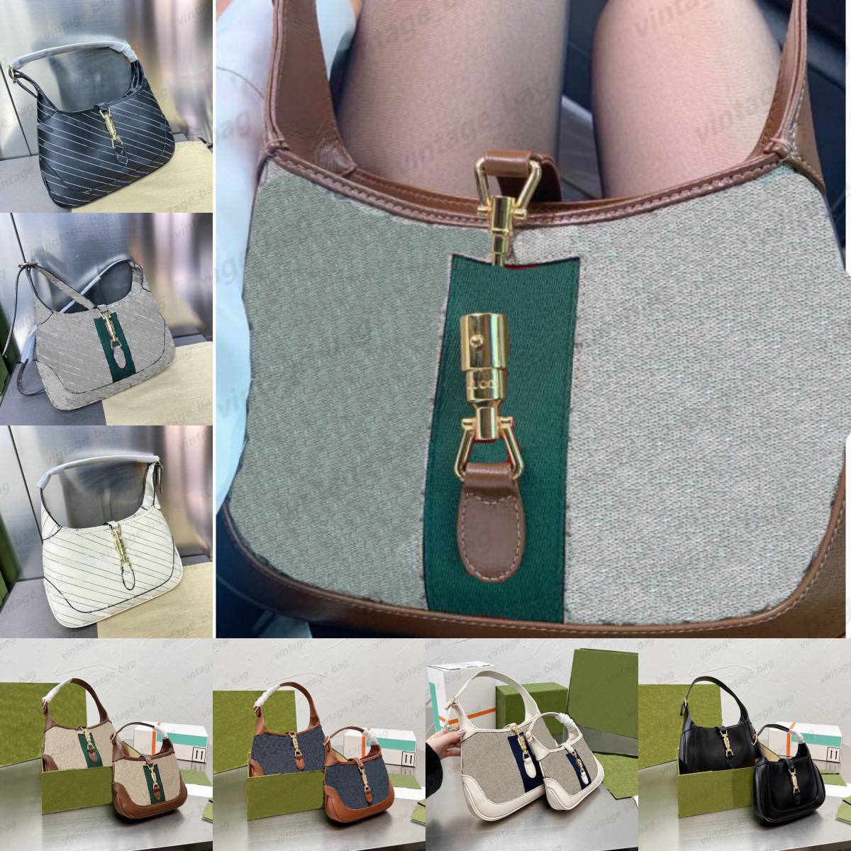 

Cross Body Classical Jackie1961 hobos bag Mini Ophidia Marmont Purse Women Shoulder Denim Canvas Clutch Cross body Lock Terms Hasp handbag U, Marmont black