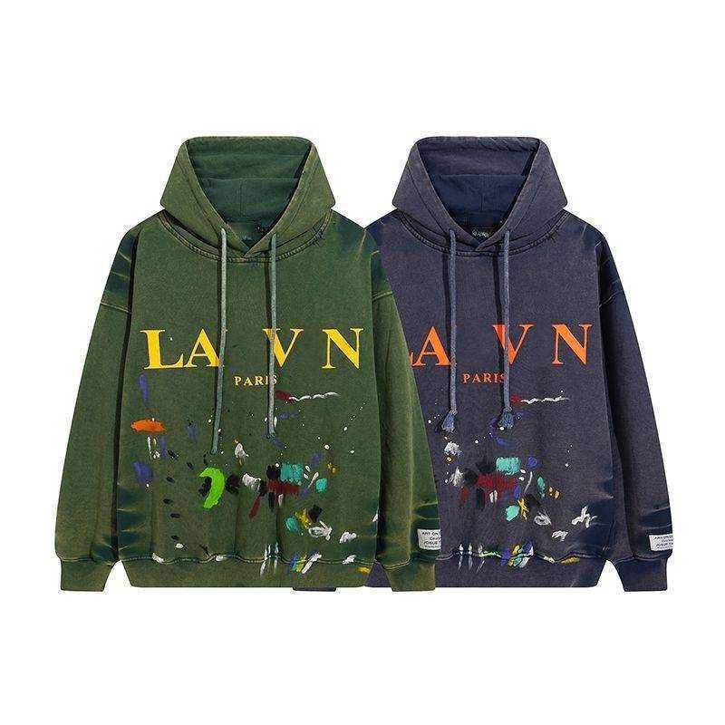 

Popular Brand designer Hoodies High Quality Speckle Tie Dye Graffiti Print Men' And Women' Loose Hooded Pullover