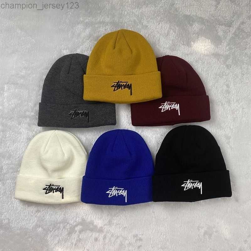 Ball Caps Fashion brand Stusy designer Autumn Winter Knitted Wool Hats Men Women Cold Cap Thickened Warm Hat