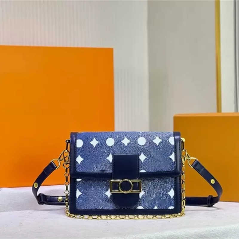 

Evening Bags Designer bags Luxury DAUPHINE MM Shoulder Bag Denim Jacquard women's fashion Crossbody Bag M59631, 1#