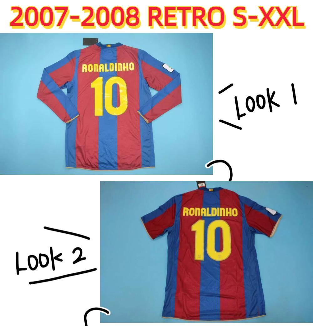

2007 2008 Retro soccer jerseys 50th 50 Xavi Deco Camiseta de futbol 07 08 A.iniesta Toure yaya Bojan Man home classic vintage football shirt S-2XL, 07/08 home