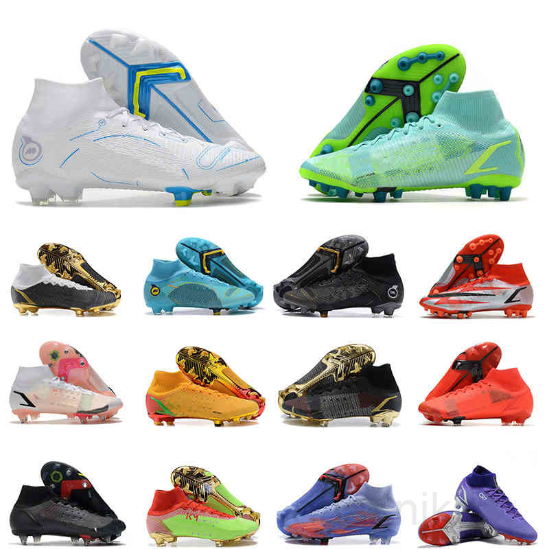 

Soccer Shoes Ronaldo CR7 Mercurial Vapores 14 XIV Elite SG Pro Anti Clog Cleats Outdoor Superfly 8 VIII CR110 Neymar ACC Football Boots us FCHY, Color 1