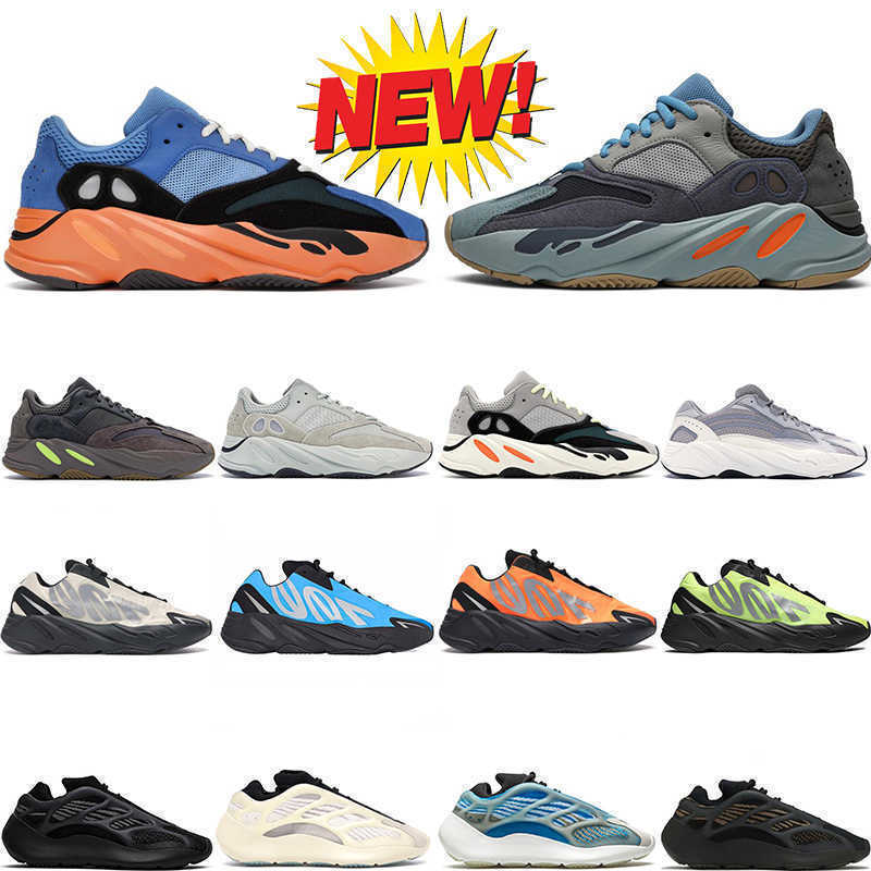 

700 V1 V2 V3 Running Shoes Mens Womens Azael Azareth Clay Brown Teal Blue Utility Black Mauve Cream Orange Analog Carbon Blue V2 BOOSTs''yezzies''yeezie''350 Sneakers, V2 teal blue