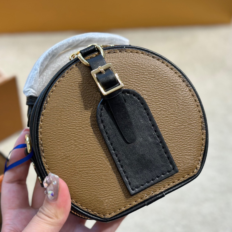 

Designer Bag Tote Bag Women Crossbody Bags Fashion BOITE CHAPEAU mini Round Purse Luxurys Handbags Brown Flower Wallet M68276 Vintage Zipper Shoulder Bag letter_bag