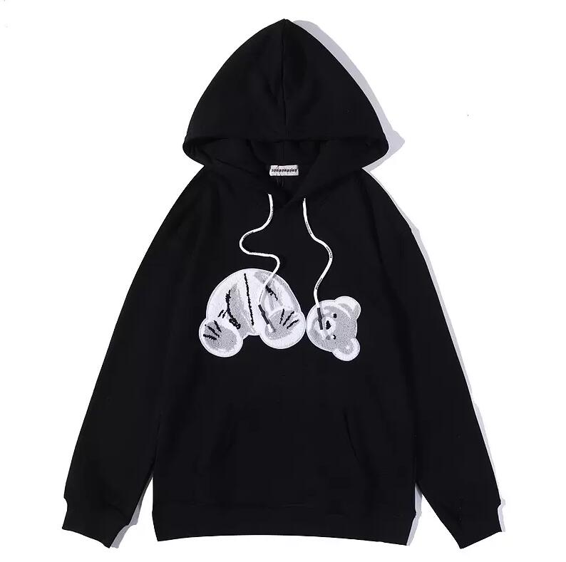 

2022 21ss Mens Women Designer angels Hoodie sweater Sweatshirts Streetwear t shirt goose canada jackets white fog palms bear hoodies black, A111