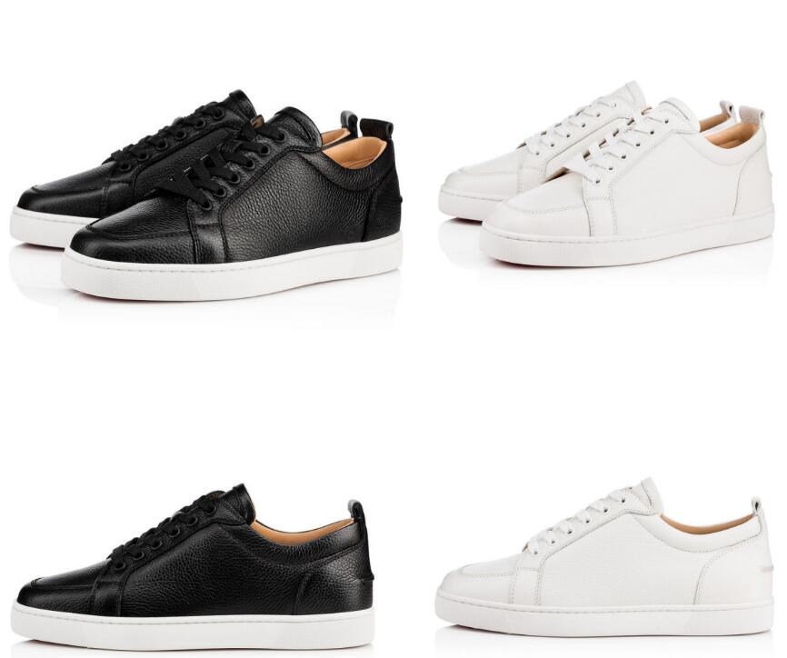 

Luxury paris Men Dress shoes Rantulow sneakers red botton flat sneake calfskin Rivets neoprene sole lace-up sports Thick outdoor walking flat with box35-47