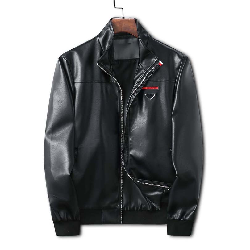 

2022 Designer Fashion Men's Leather Biker Spring New English Style Leather Jacket Motorcycle Black Brown M-3XL 05, Customize
