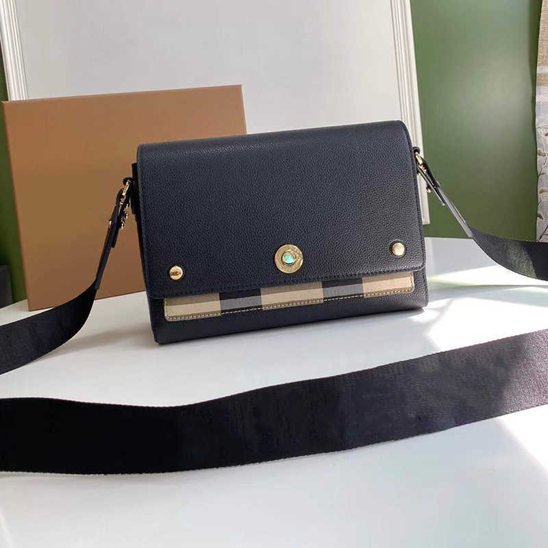 Cases Designer Note Handbags Vintage Horseferry Shoulder Bag Checkered Patent Leather Cross Body Canvas lettering Cowhide Plaid