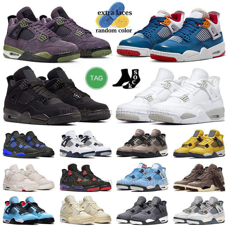 

Jumpman Black Caty 4 White Oreo Basketball Shoes For Men Women Military Blue Light Brown 4s Violet Ore Messy Room Doernbecher Seafoam Gs Motorsport J4 J4s Sneakers, J58 40-47 red thunder