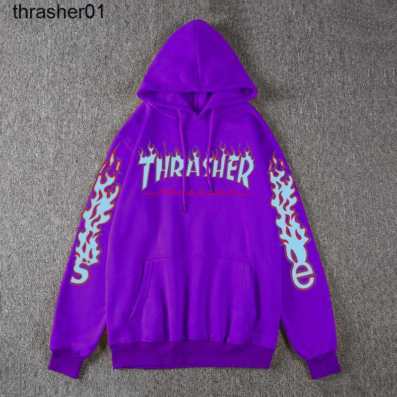 Sweat-shirts de créateurs pour hommes pour hommes épais pour le thrasher flamme de flamme pour femmes streetwear à streetwear de mode