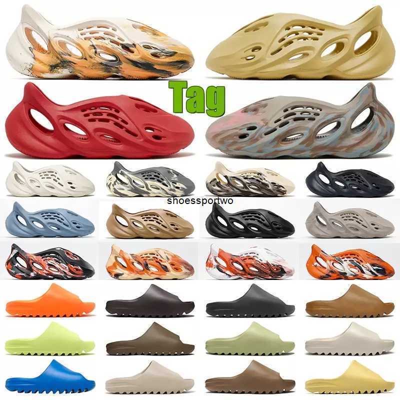 

2022 Designer Slippers Men Woman slider Vermillion Mineral Blue Onyx Pure Sandals Slide Slipper Foam Ochre RUNR Bone Resin yezzys Stone yeezies, 3#