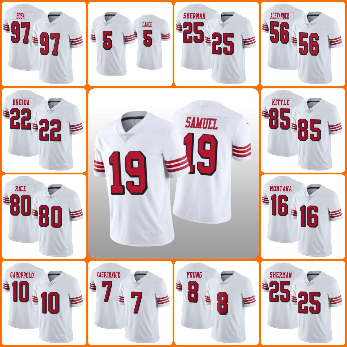 

Jersey Custom San Francisco''49ers''MEN''NFL''Women Steve Young Trey Lance George Kittle Jimmy Garoppolo Nick Bosa Deebo Samuel Wholesale