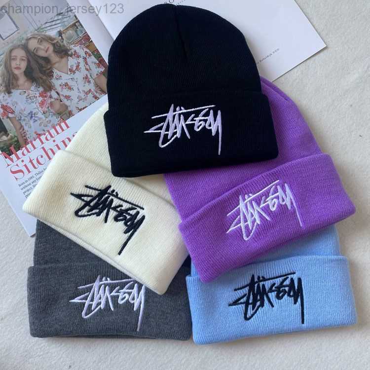 Ball Caps Fashion brand Stusy designer Woolen knitting hats winter fashion brand men women versatile cold hat