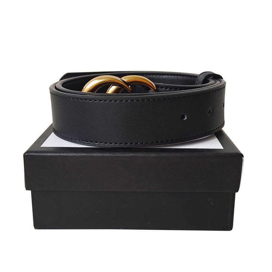 

Fashion Designer Belt Luxury Womens Mens Belts Classical Bronze G Smooth Buckle Real Leather Strap Width 2.0cm 3.0cm 3.4cm 3.8cm Black Color