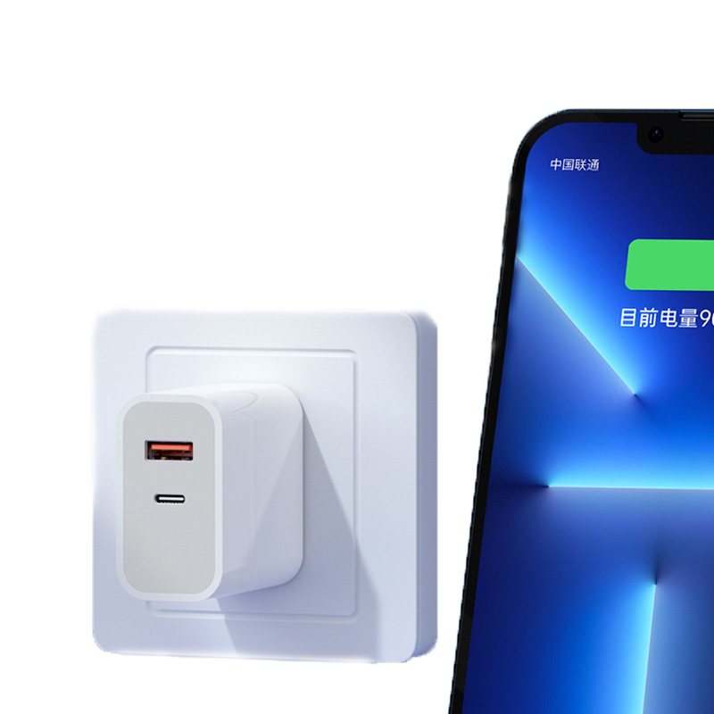 

USB Type C Fast Charger 20W PD Dual Port Charger Portable Adapter for iPhone 8 9 11 12 13 for iPad full series Wall Chargers