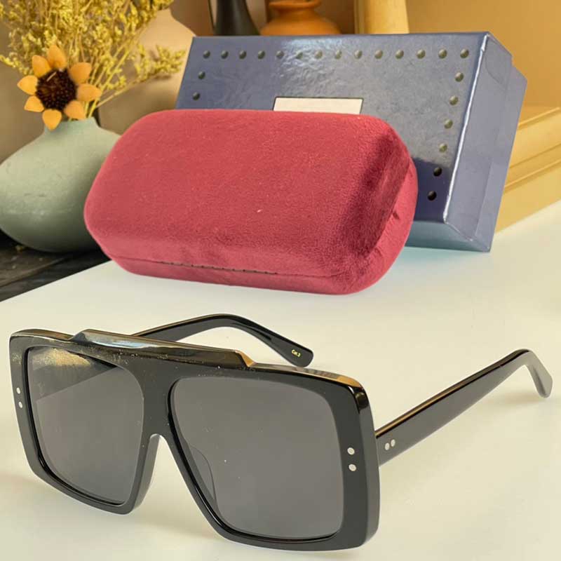 

Designer sunglasses G 1369S Eyewear Mens Womens Fashion Super large pilots Sun glasses Frame Classic pure black Beach resort glasses 1369 UV400 protection with case