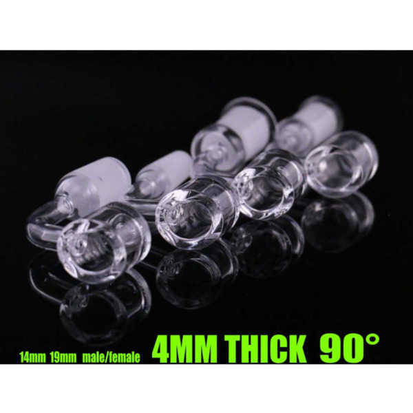 

Hookahs 4mm thick quartz banger wholesale domeless nail for glass bong adapter 10mm 14mm 18mm male female 100% real