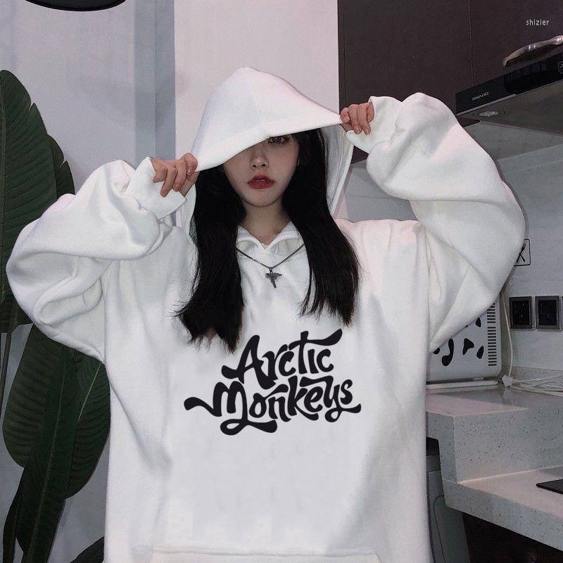 

Women' Hoodies Arctic Monkeys Hoodie Women Printed Streetwear Letter Sweatshirt Aesthetic Harajuku Unisex Hoody Grunge Tops Clothes, White3