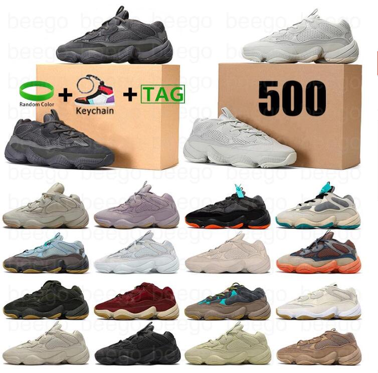 35color 2022 Mag With Box 500 Slippers running shoes men women for taupe light utility black bone salt blush super moon yellow white ash grey Siz