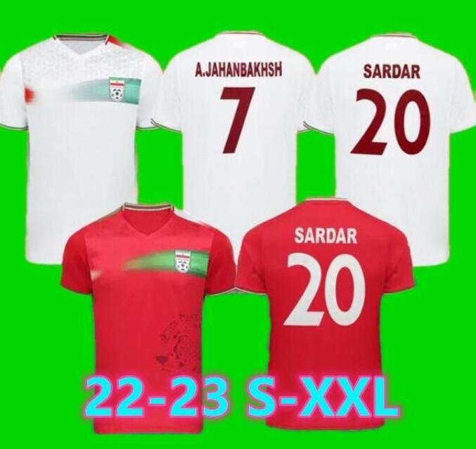 

2022 Iran Soccer Jersey 22/23 MEHDI SARDAR ALIREZA GHAYEDL GHODDOS M.TAREMI A.JAHANBAKHSH National team shirt men Football uniform
