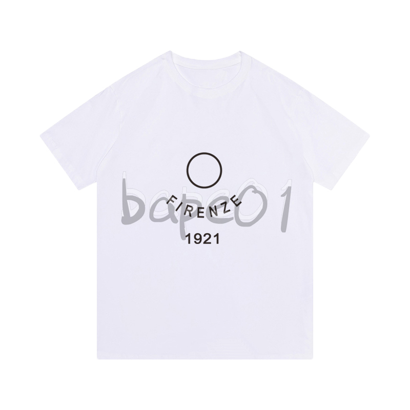 

Luxury Fashion Brand Mens T Shirt Design Letter Print Short Sleeve Round Neck Summer Loose T-Shirt Top Black White Asian Size S-2XL