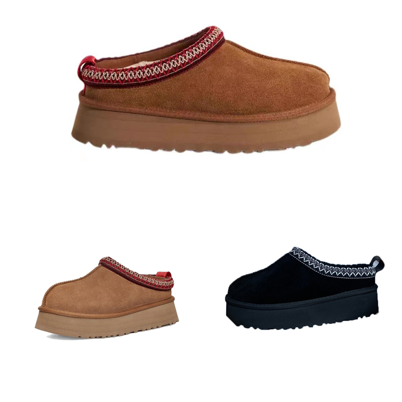 

Chestnut Tazz Platform Boots Winter Snow Ankle Booties Woman Designer Fur Slide Warm Australia Indoor Slipper, 3#