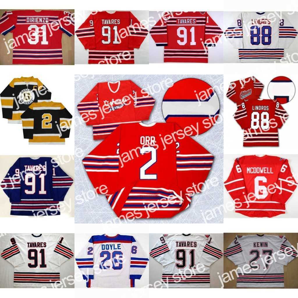 

Hockey Jerseys Oshawa Generals Jersey 91 John Tavares 27 Kewin 2 Bobby Orr 31 Dirienzo 26 Shane Doyle 6 Jimmy McDowell 88 Eric Lindros Hockey Jersey, 2 bobby orr black