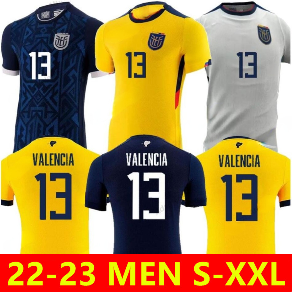 

Camiseta Ecuador soccer jerseys 2022 world cup Ecuador football shirt VALENCIA HINCAPIE ESTUPINAN camisa ecuatoriana M.CAICEDO PLATA ESTRADA Ecuadorian jersey, 22-23 away+wc2022 patches