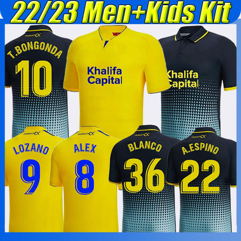 

22/23 Cadiz Mens Soccer Jerseys ALEX LOZANO LUCAS MABIL FALI R. ALCARAZ ALARCON A. NEGREDO BLANCO camisetas de futbol 2022 2023 men kids kit Home Away Football Shirt, Jiadis 22-23 away no sponsorl