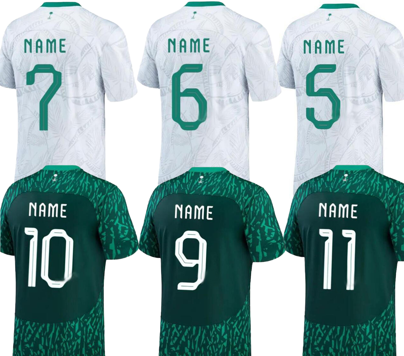 

Saudi Arabia Soccer Jerseys 2022 World Football Shirt 22-23 National Team Mens kids Women Thai Quality Jersey sports wholesale popular sportswear Design Your Own, 22-23 home