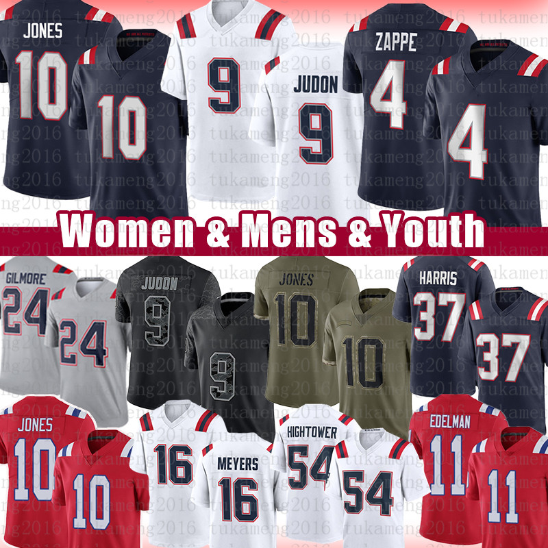 

Mac Jones Bailey Zappe Football Jersey Matt Judon Julian Edelman Matthew Slater Cole Strange Damien Harris Jack Devin McCourty Donta Hightower, Women size s-xxl(agz)