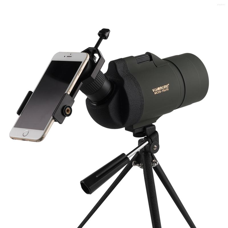 

Telescope Visionking 25-75x70 Spotting Scope Zoom Waterproof HD Hunting Birdwatching Monocular With Mobile Phone Holder