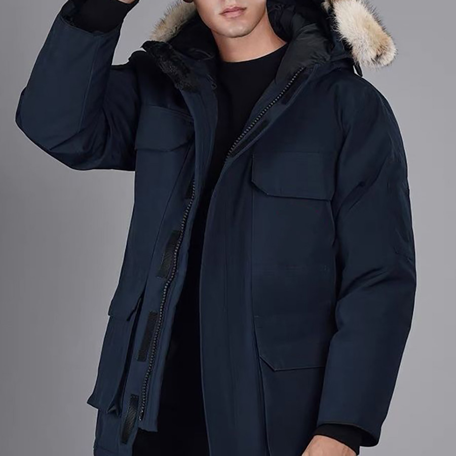 

Mens Down Jackets Veste Homme Outdoor Winter Jassen Outerwear Big Fur Hooded Fourrure Manteau Down Jacket Coat Hiver Parka