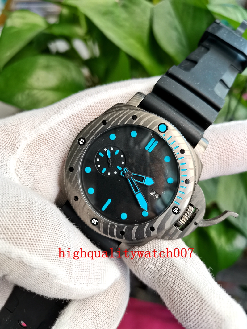 

V7 Topselling Excellent Men's Wristwatches 47mm Black Dial 00960 Rubber Strap Bands Automatic Mens Watch latest men watches Watches