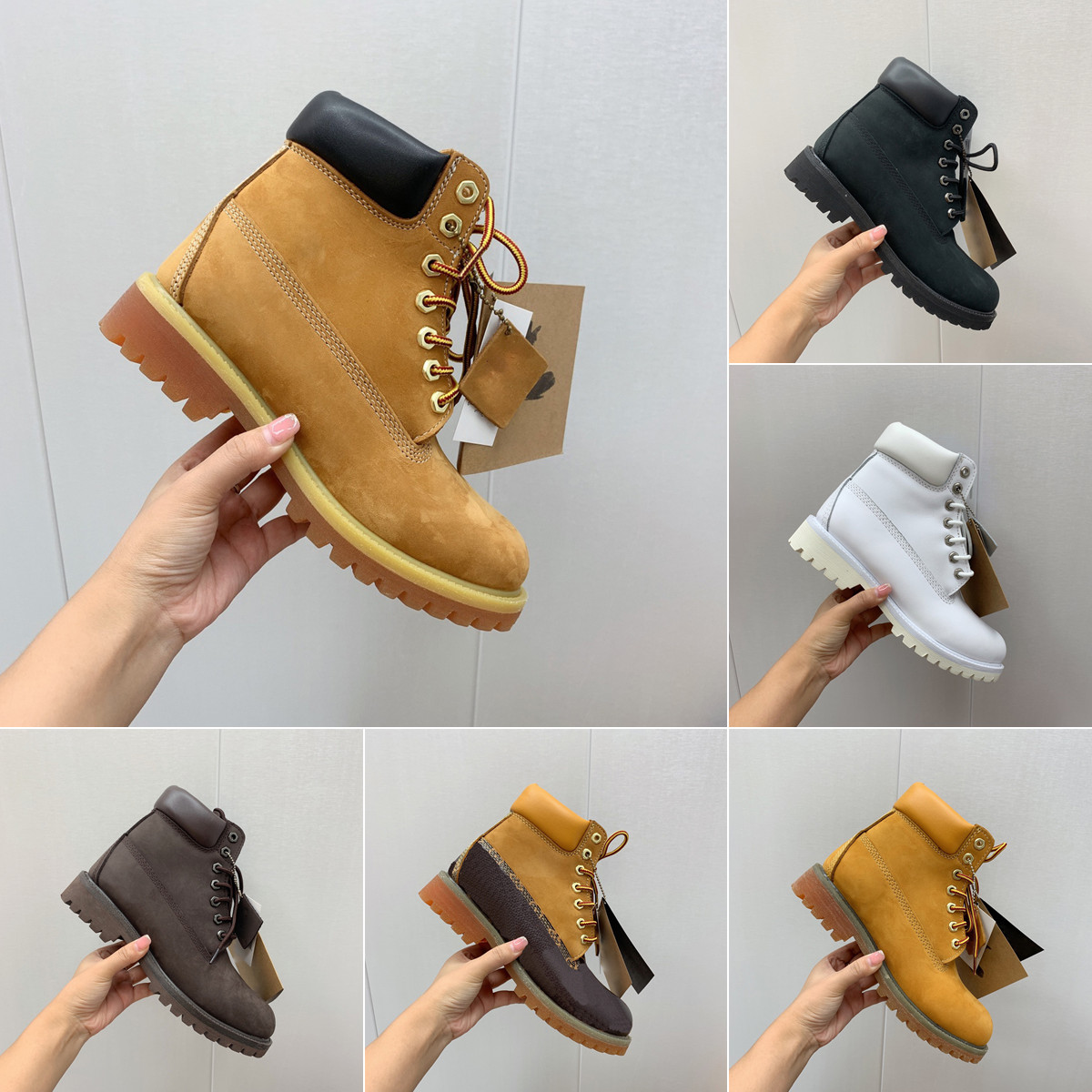 2023 bottes de designer Cheville bottines martin blé noir rouge blanc rose olive camo browm bleu marine mince cuir respirant sports de plein air