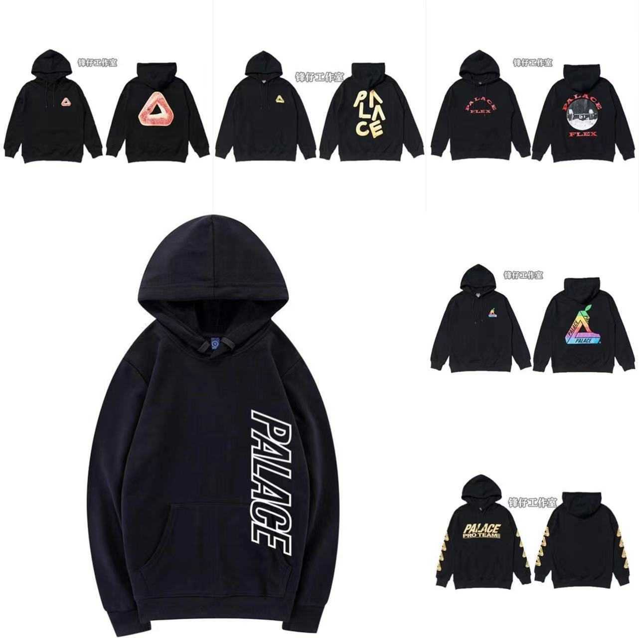 2023 Designer Tracksuit Tide Brand Big P Triangle Octopus Long Sleeve Rainbow Apple Hoodie Poker Sweatshirt Autumn Winter Mens PALACs Clothing Fa