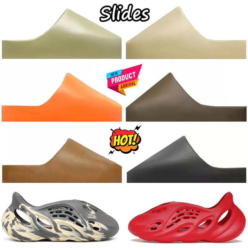 

Og Fashion Designer Slides Slippers for men women Sandals summer home living Desert Sand Earth Brown Bone White Resin Foam Runner Slide outdoor Slipper size 35-47, 15