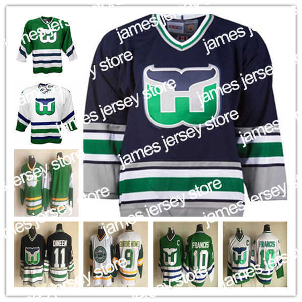 

Hockey Jerseys Custom Hartford Whalers Vintage CCM Hockey Jerseys Any Name Any Number Stitched Mike Liut CHRIS PRONGER Ron Francis VERBEEK Kevin Dineen, Men navy