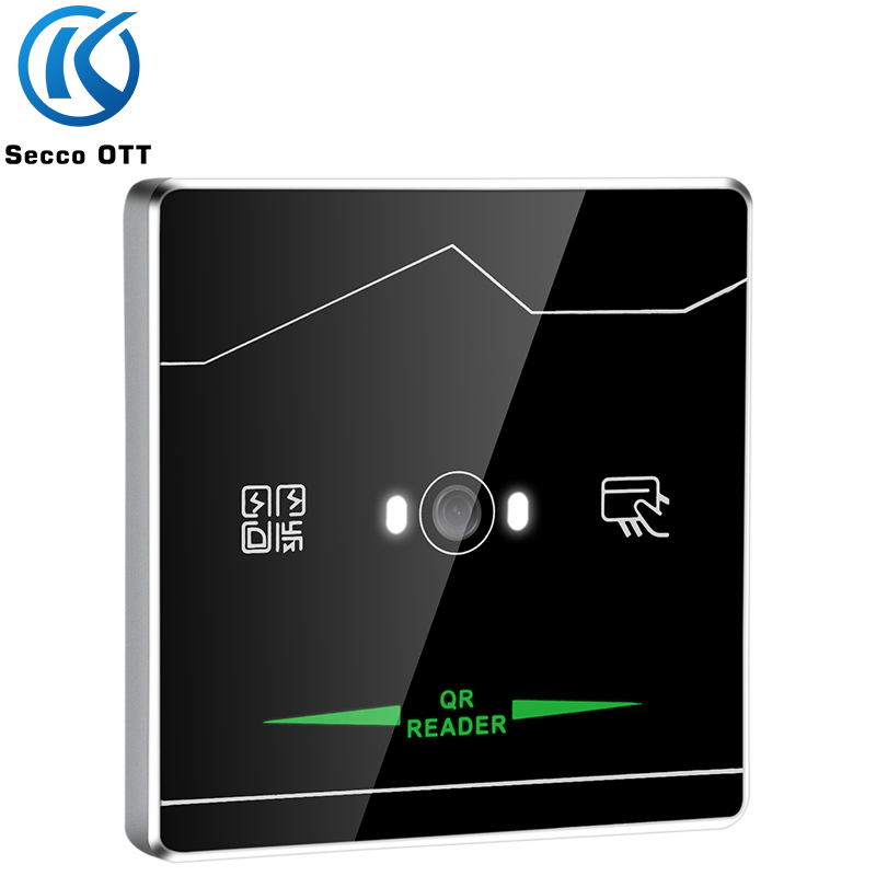 

Static dynamic QR code card reader embedded installation ultra-thin metal DC 12V Wiegand RS232 RS485 TTL level USB interface 13.56Mhz IC card contactless RF swiping