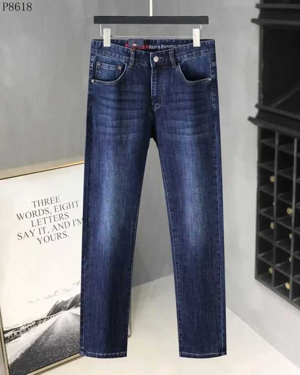 Jeans hommes 2022 haut de gamme automne et hiver hommes Jeans décontracté Denim pantalon ample droiteXGWR