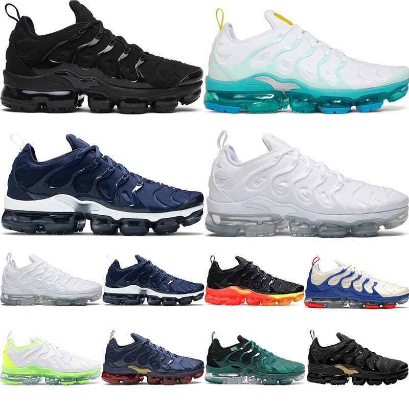 

Big Size TN plus running shoes mens Black White Volt Orange Blue Fury tns mens womens outdoor trainers sneakers sports shoe US 12 13 36-47 Vapor Max, 21