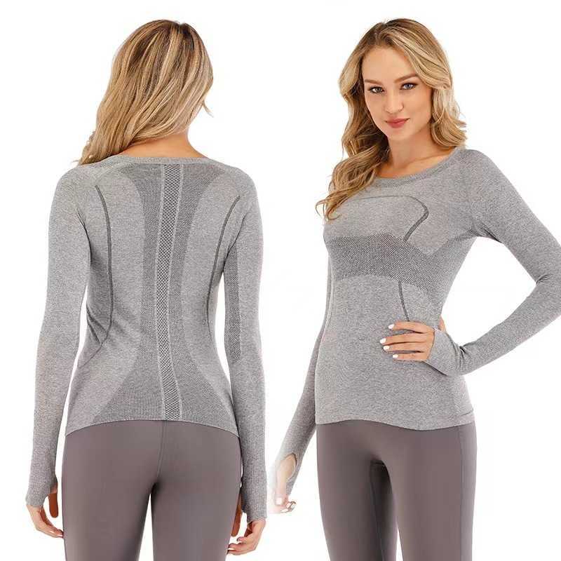 

ladies 1.0Yoga womens wear Swiftly Tech sports t shirts long sleeve outfit T-shirts moisture wicking knit high elastic fitness workout ZY1N, 1.22