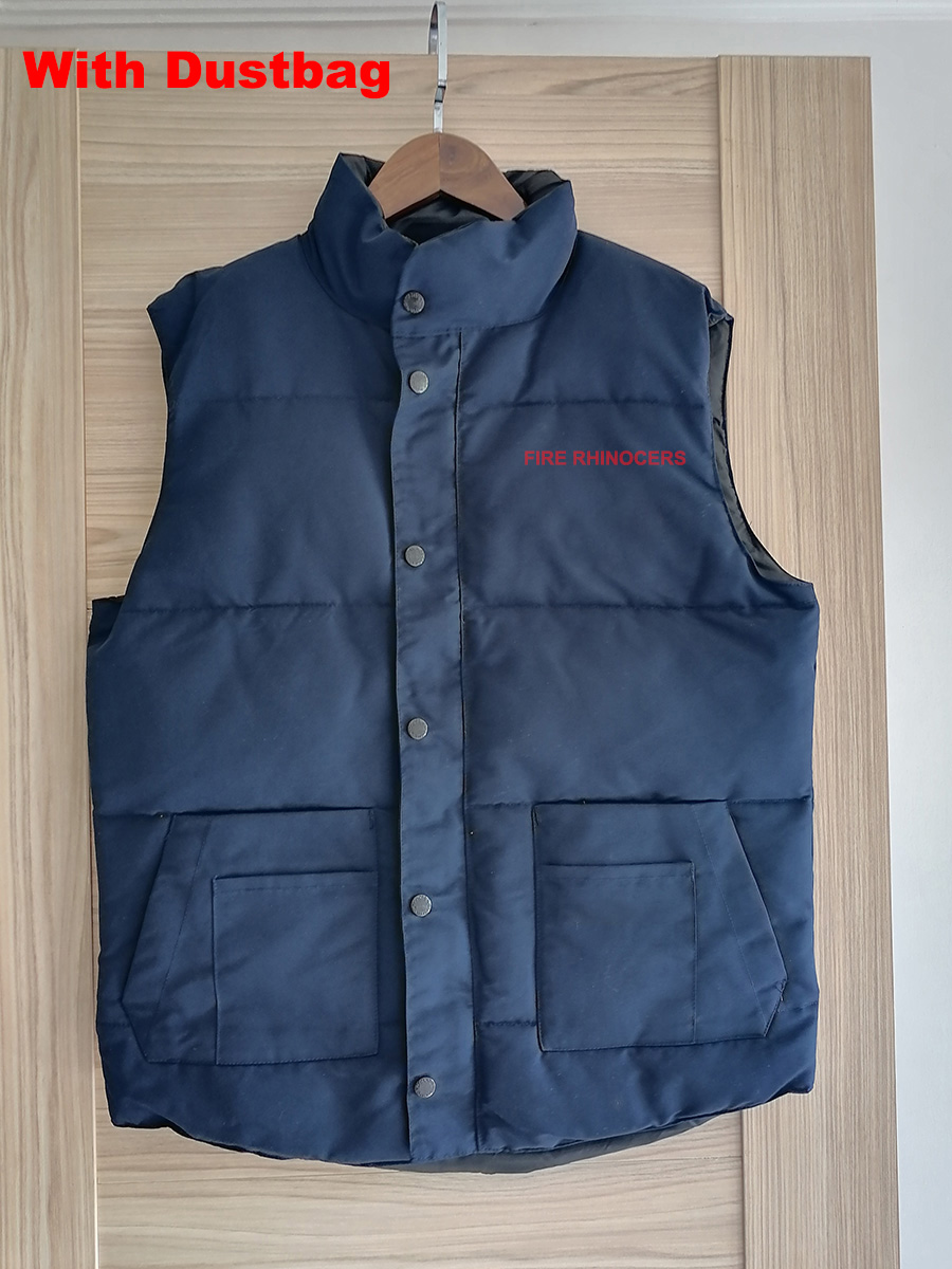 

Mens Winter Vest Waterproof Windbreaker Freestyle Bodywarmer White Duck Down outwear, Blue