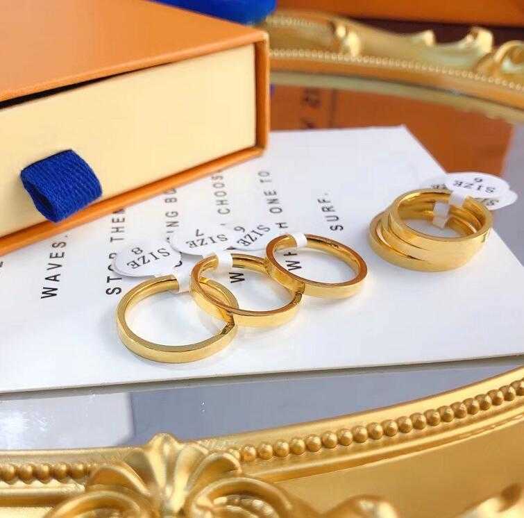 

Designer Band Rings Unisex Fashion Letter Classic Couples Rings Man Woman Luxury Jewelry Brand Ornaments Wedding Memorial Day Gift